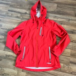 Cabela's XPG 4Most Dry Plus Repel Zip Up Woman’s jacket Medium Salmon Packable